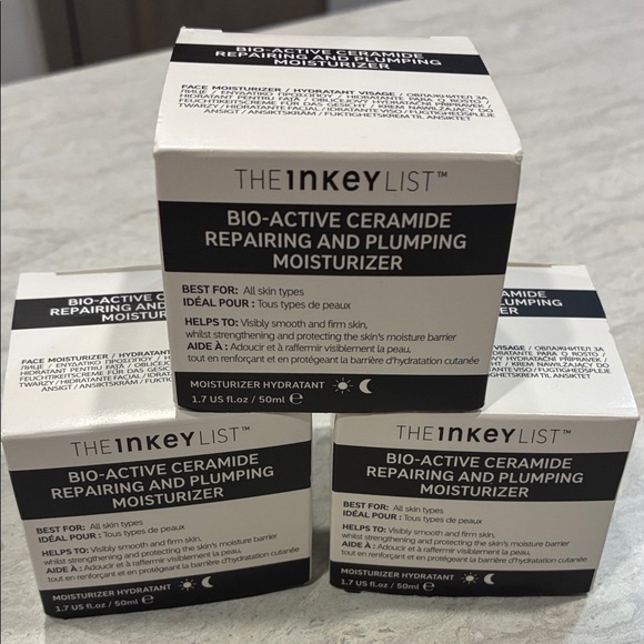 New SET OF 3 Bio-Active Ceramide Repairing and Plumping Moisturizer - White - Picture 1 of 2